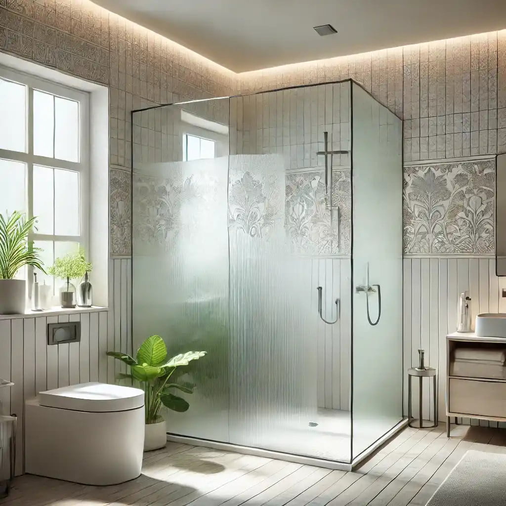 Frosted Sandblasted Glass for Bathrooms Privacy and Style Perfected